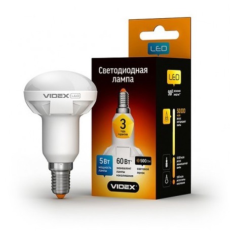 LED лампа VIDEX R50 5W E14 4100K 220V